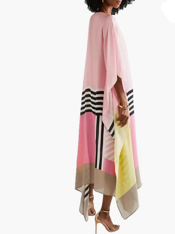 Candy Pink Stripe Kaftan