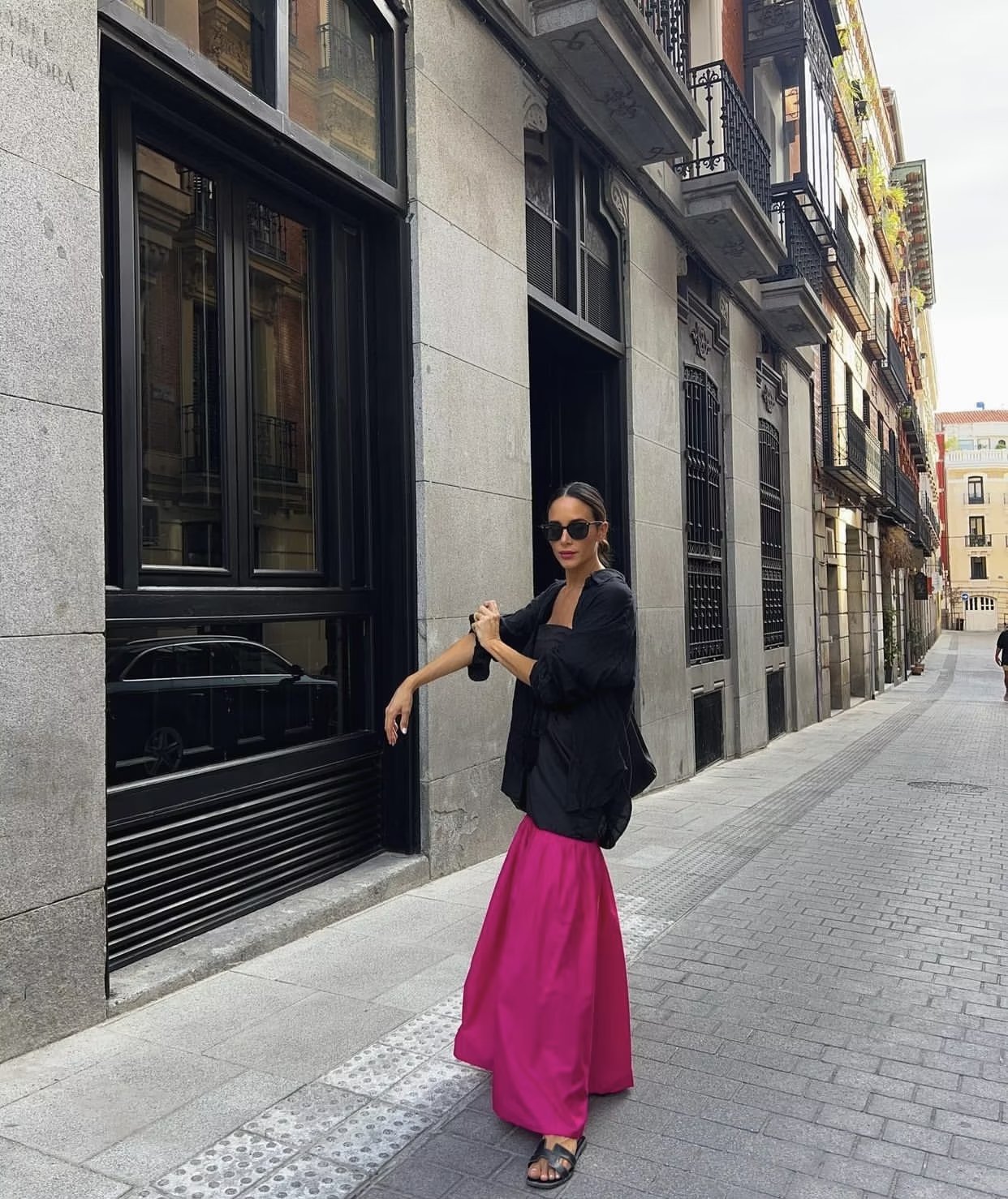 Autumn Winter Patchwork Maxi Dress Tube Top Contrast Color Maxi Dress
