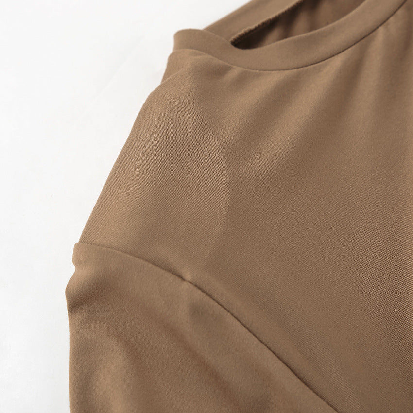 Mousse Mocha Mini Dress Brown