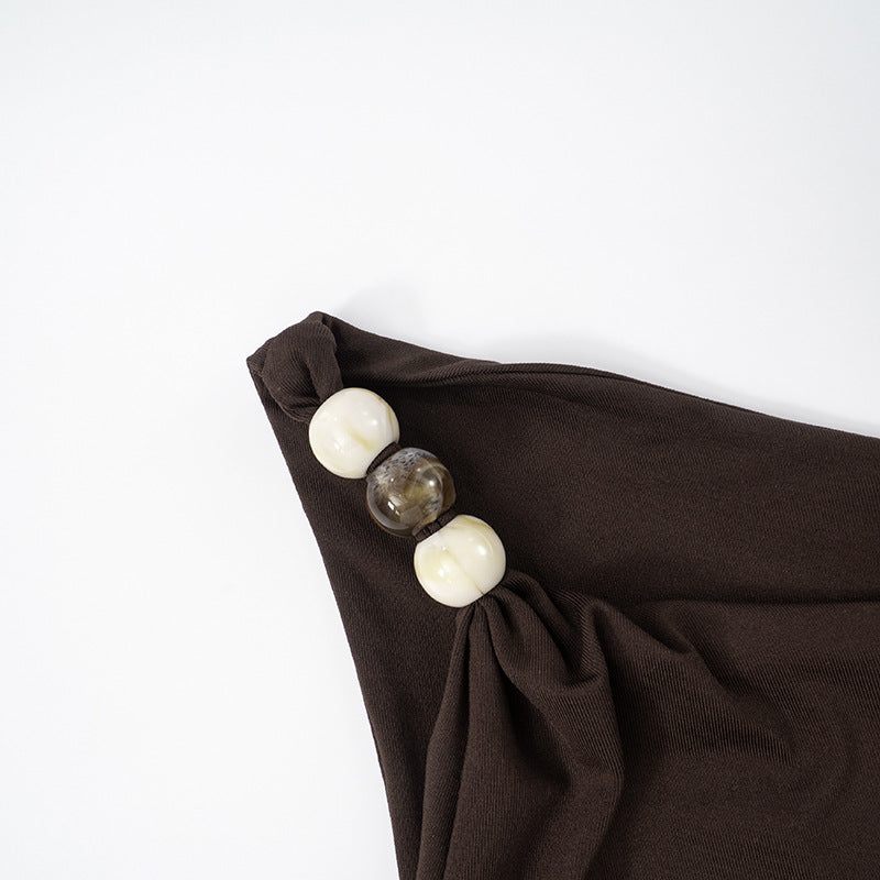 Mini Gans Dress Brown