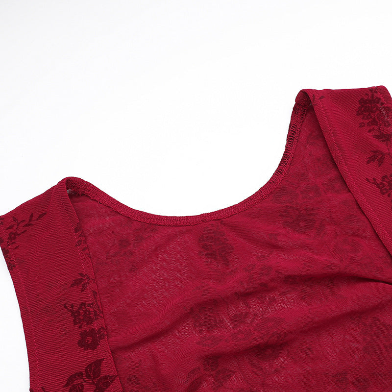 Mini Beverly Dress Maroon