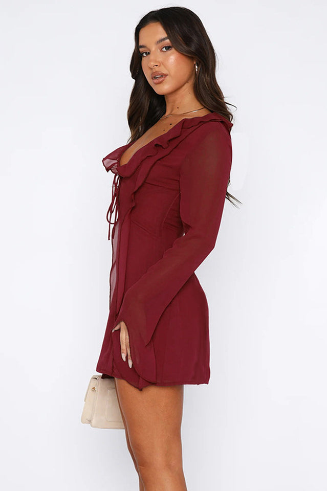 Sound Surround Mesh Mini Dress