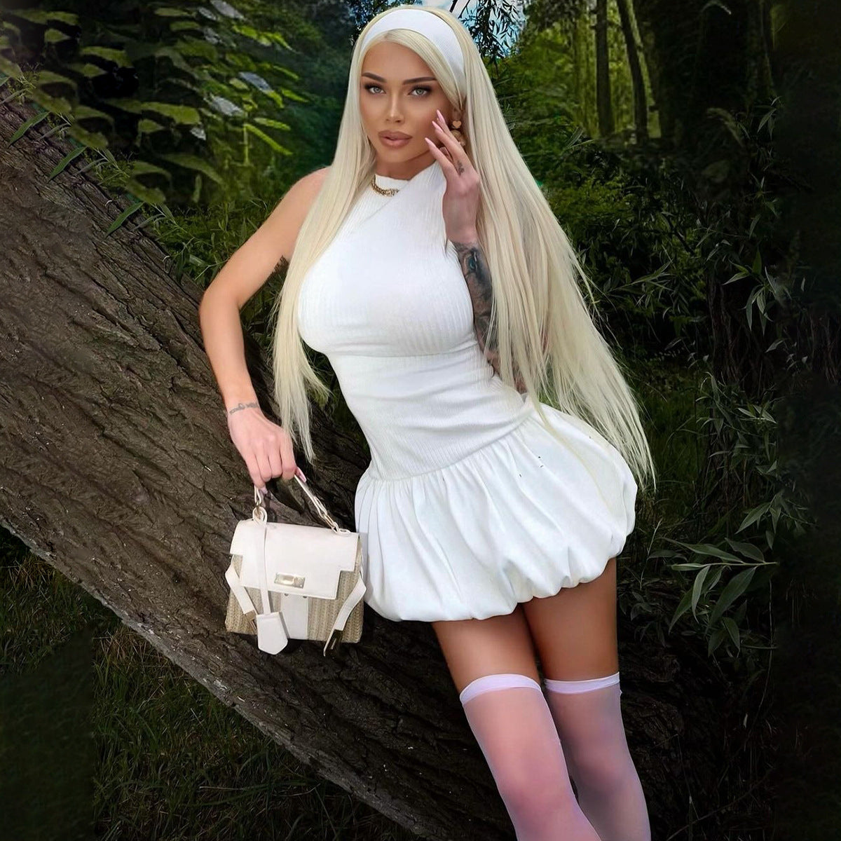 Mini Bliss Dress White