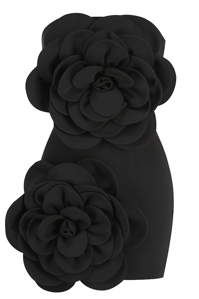 Sarrili 3D Bloom Corset Mini Dress