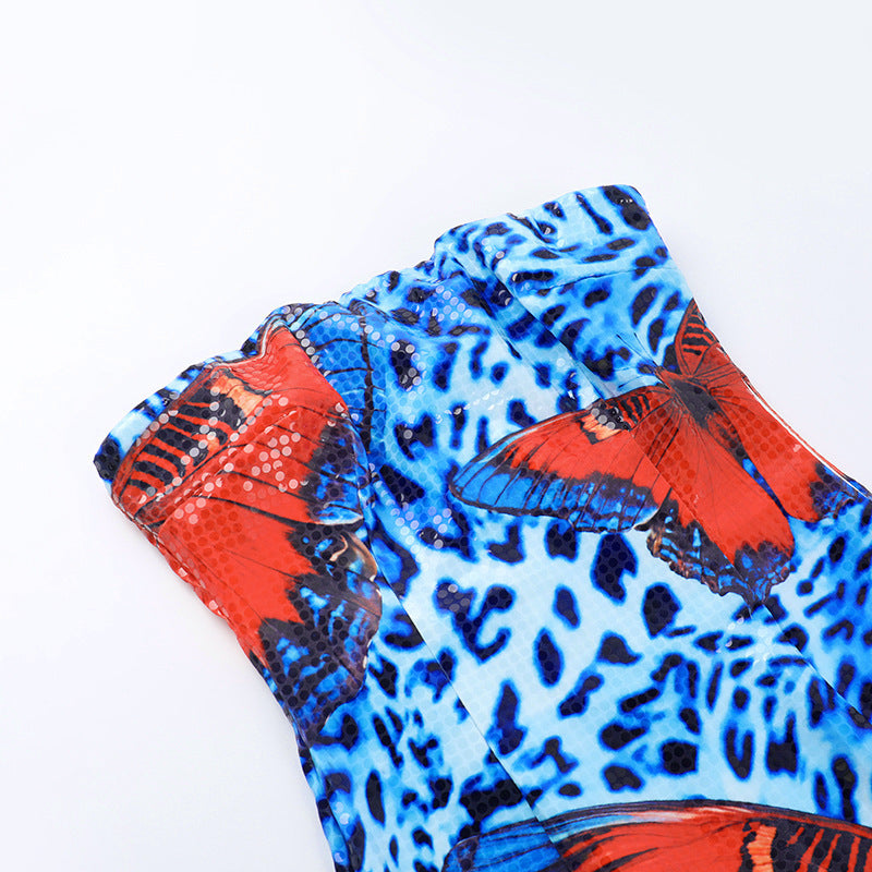 Mini Carlini Dress Blue