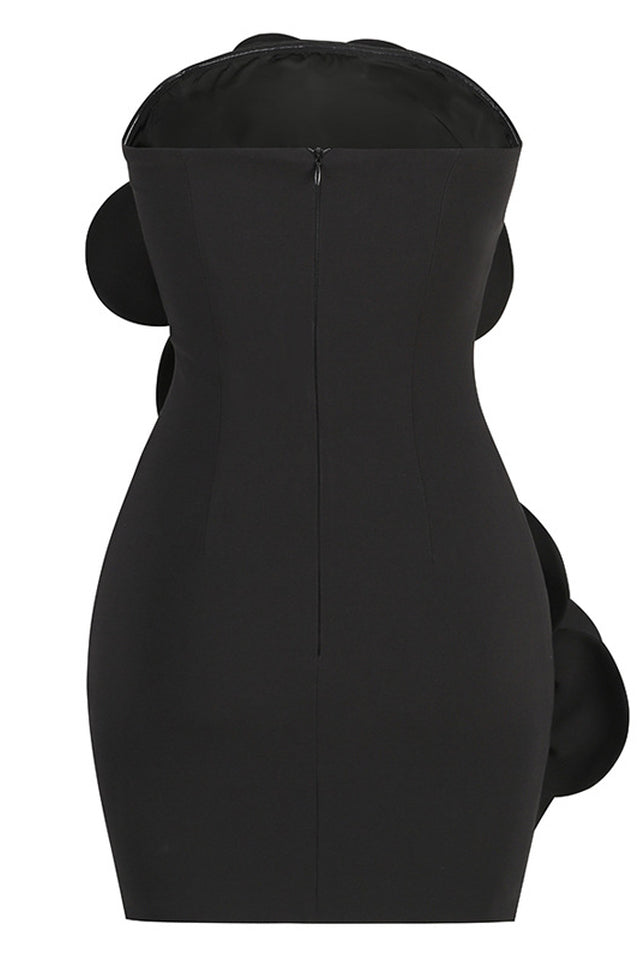 Sarrili 3D Bloom Corset Mini Dress