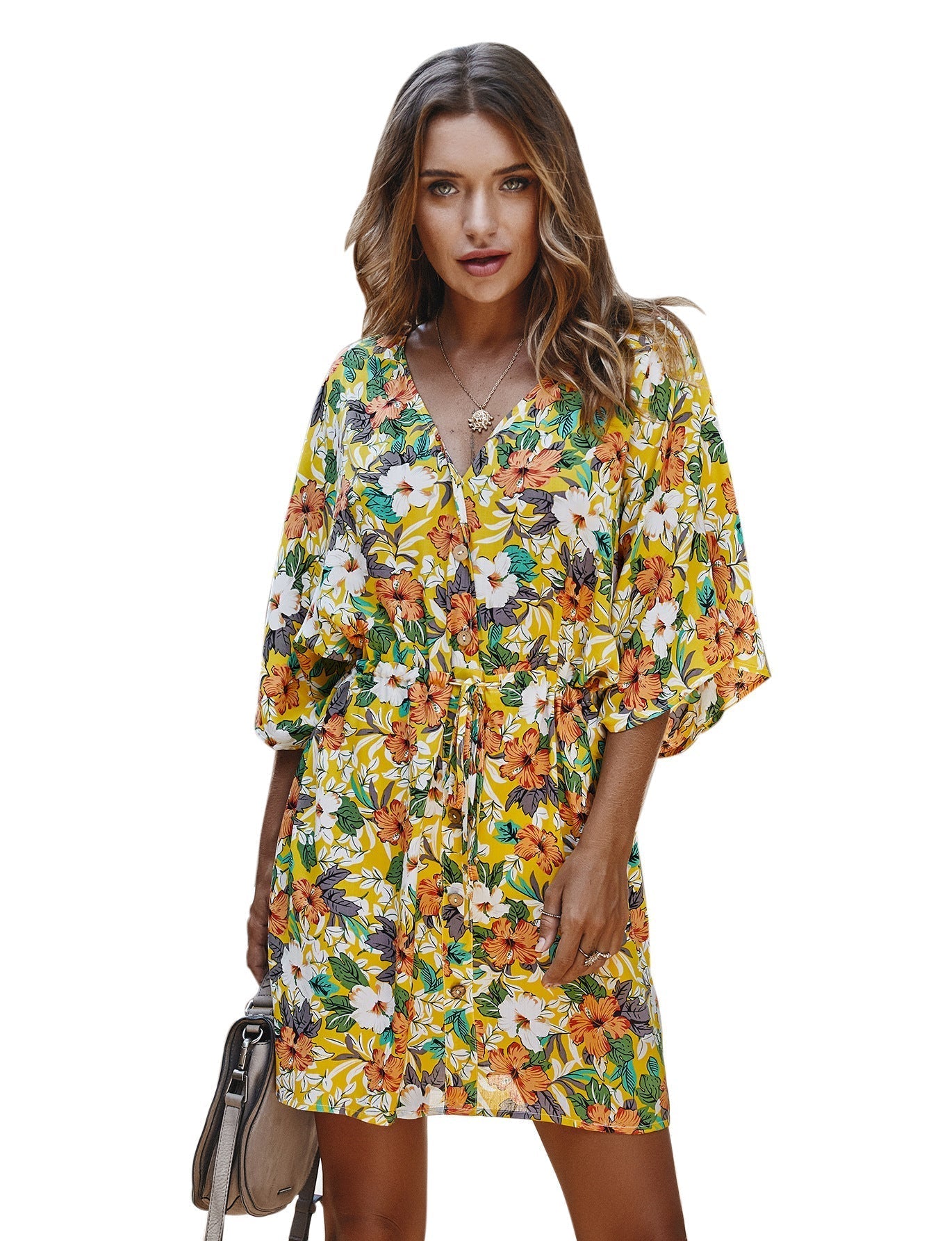 Stay True Bloom Crochet Lace Belted Dress