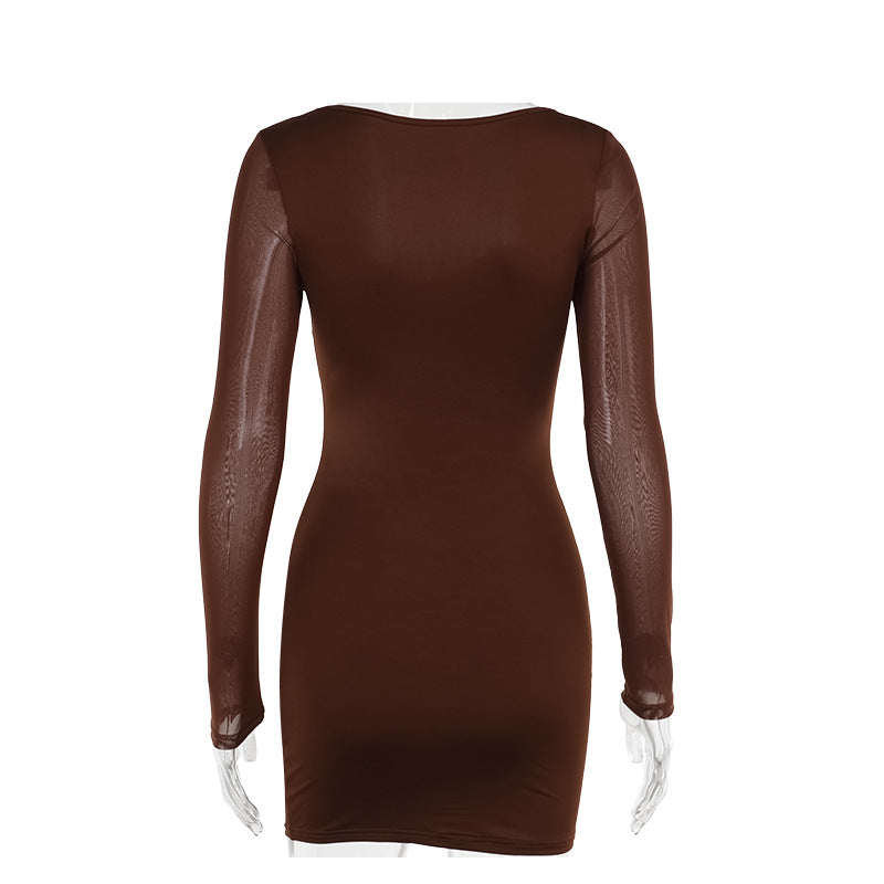 Mini Connie Dress Brown