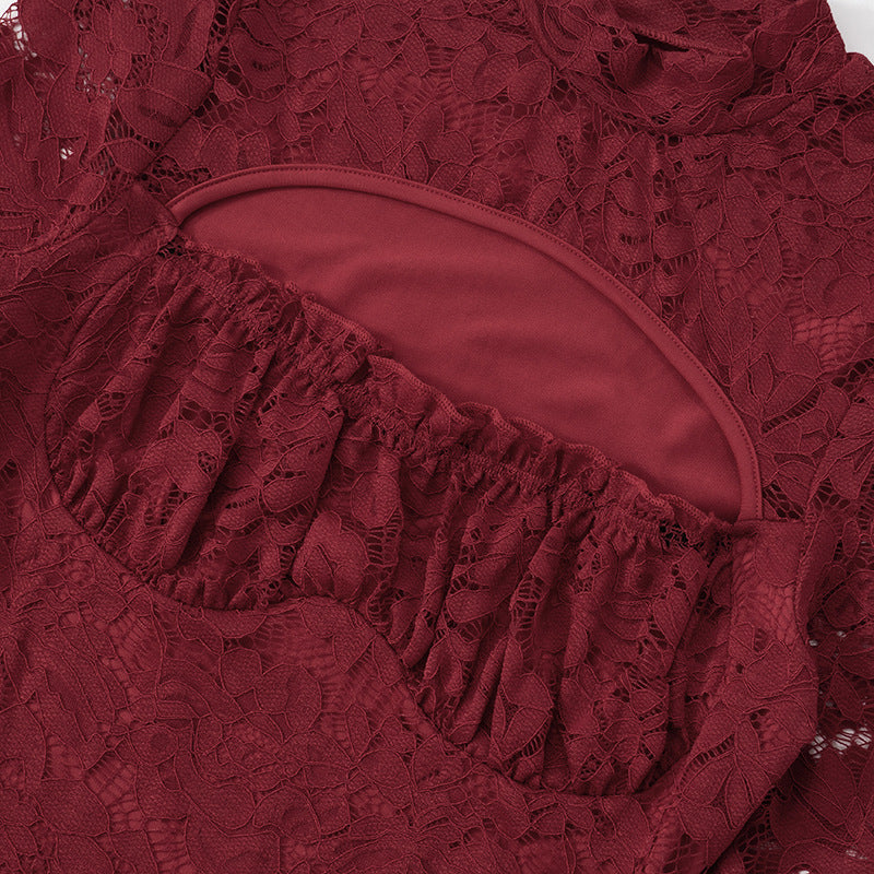 Mini Ingram Dress Maroon