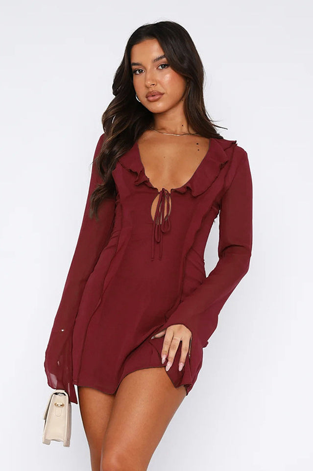 Sound Surround Mesh Mini Dress