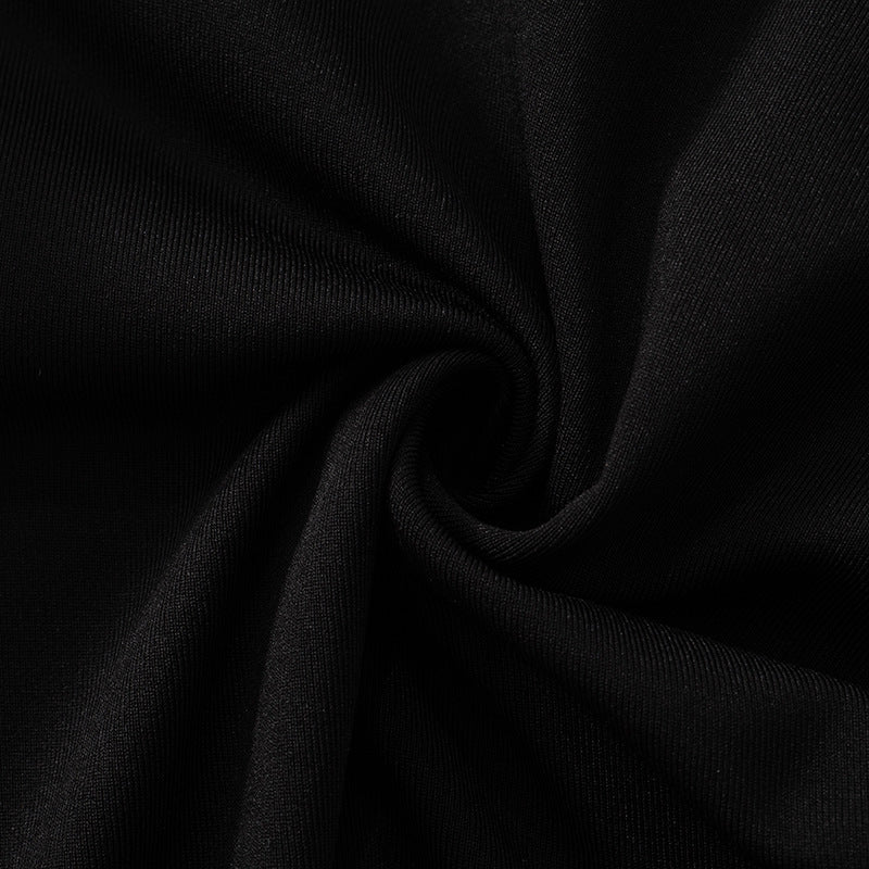 Charm Ruffle 2.0 Mini Dress Black