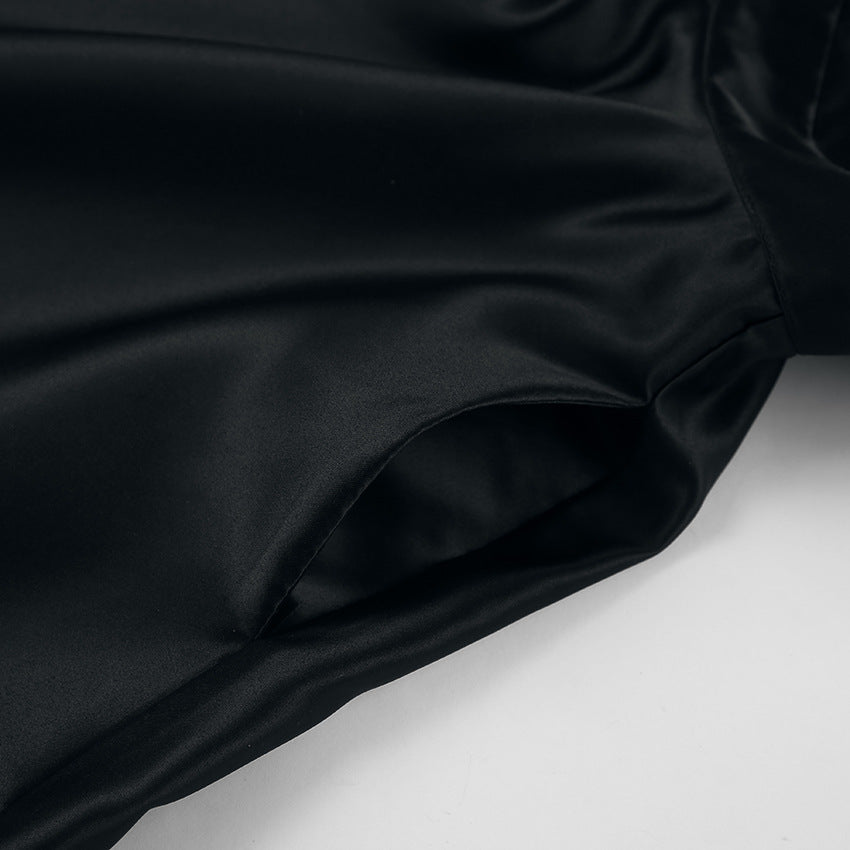 Gate Bow Mini Dress Black
