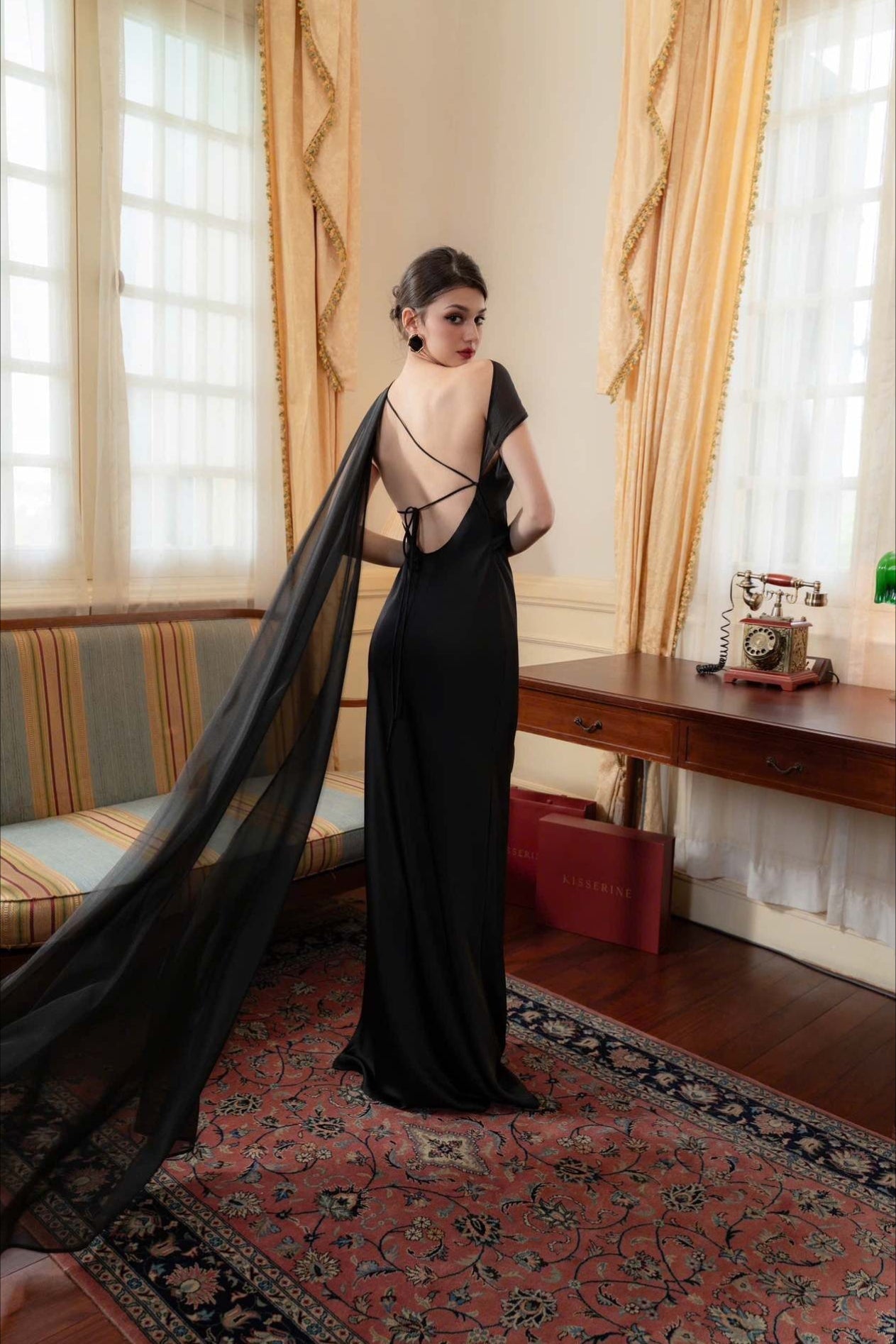 Satin Mermaid Slim Fit Graceful One Shoulder Solid Color Prom Dress