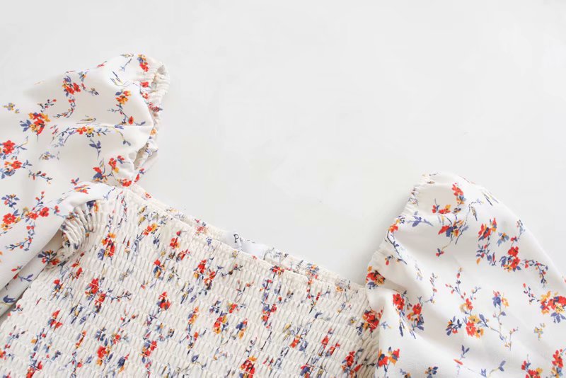 Debra Cotton Blend Bloom Midi Dress FINAL