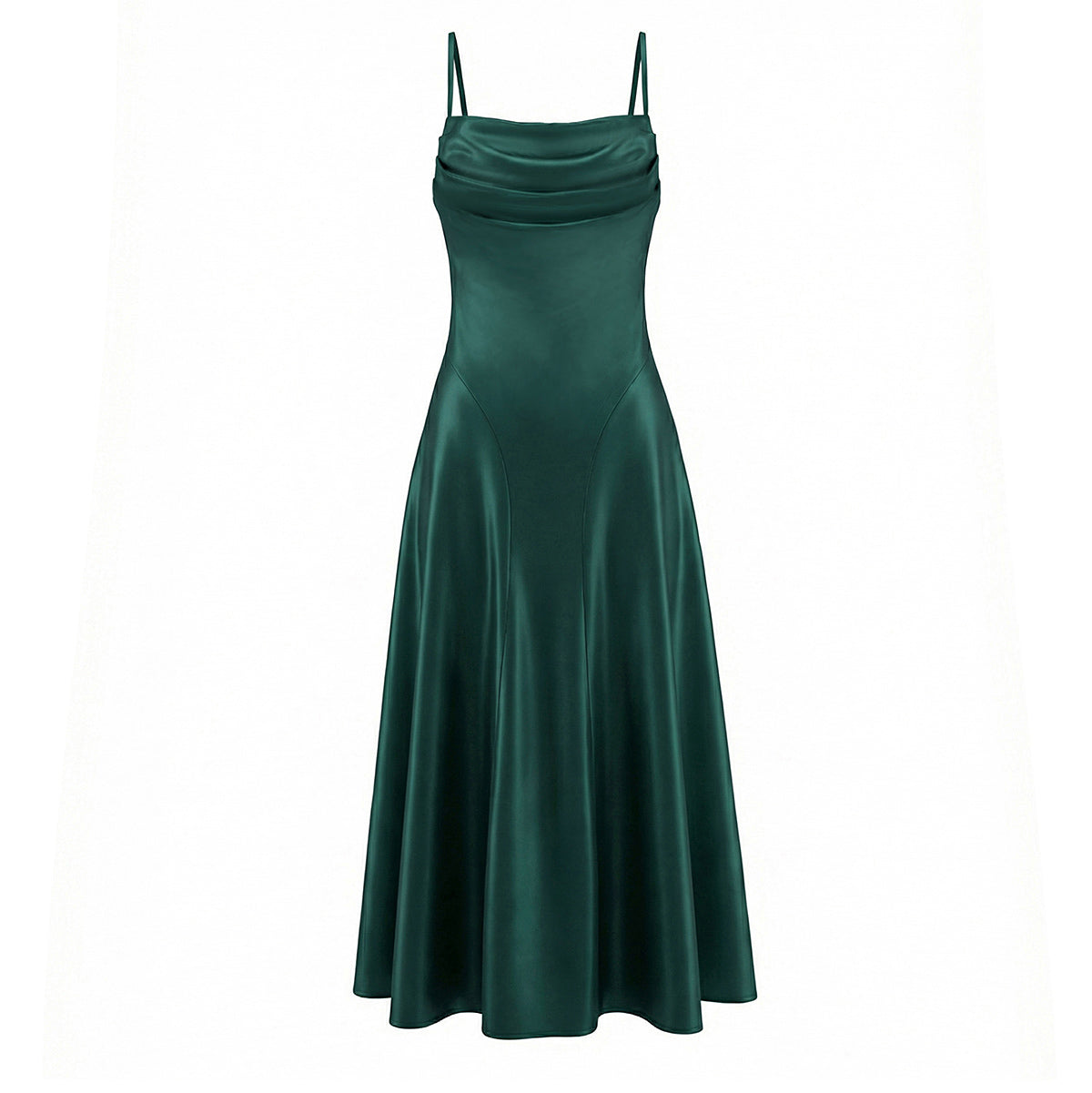 Women Graceful Graceful Dress Sexy Backless Lace up Waist Slim Fit Suspender Maxi Dress