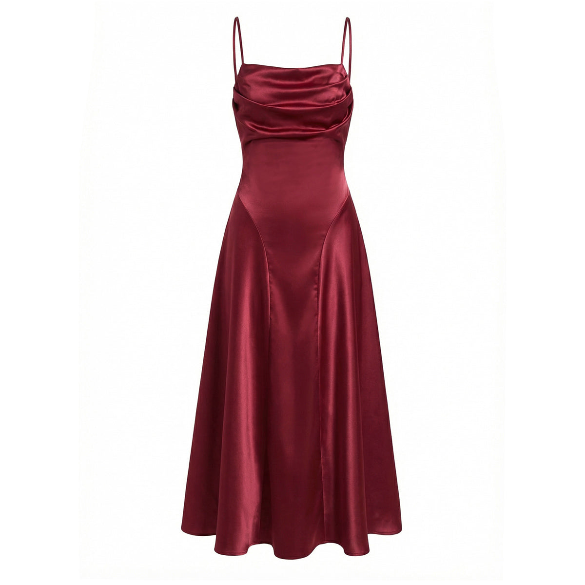 Women Graceful Graceful Dress Sexy Backless Lace up Waist Slim Fit Suspender Maxi Dress