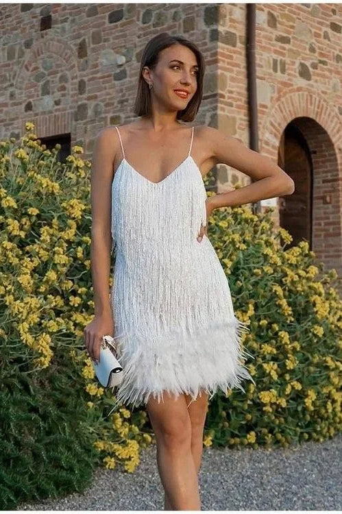 Fringed Tassel Mini Dress