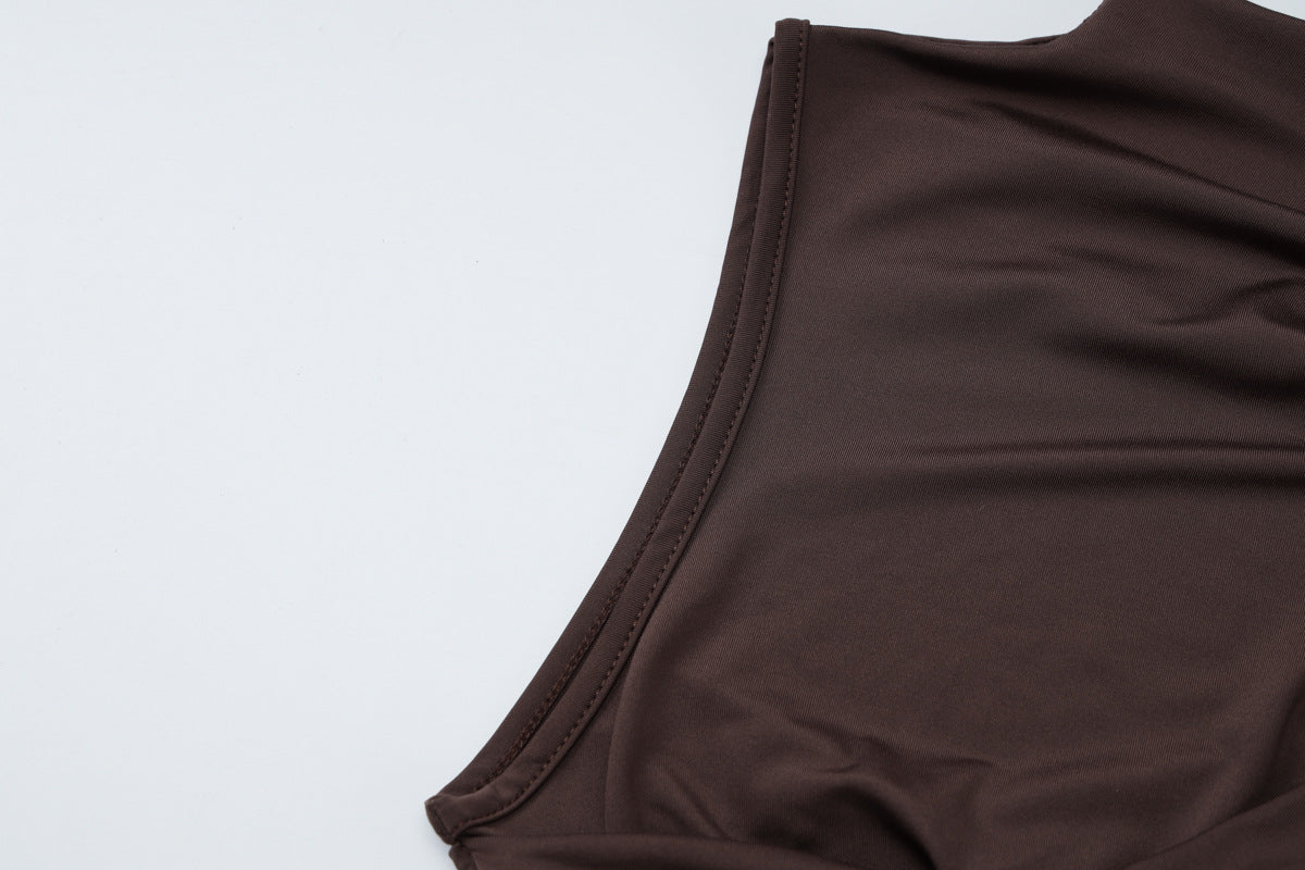 Mini Gema Dress Brown