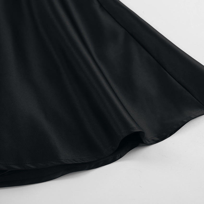 Gate Bow Mini Dress Black