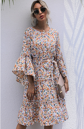 Hopyard Flower Smocked Babydoll Dress FINAL