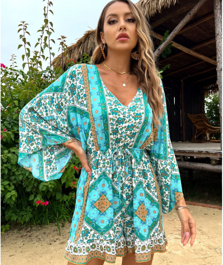 Printed Orlando Tassel Dress