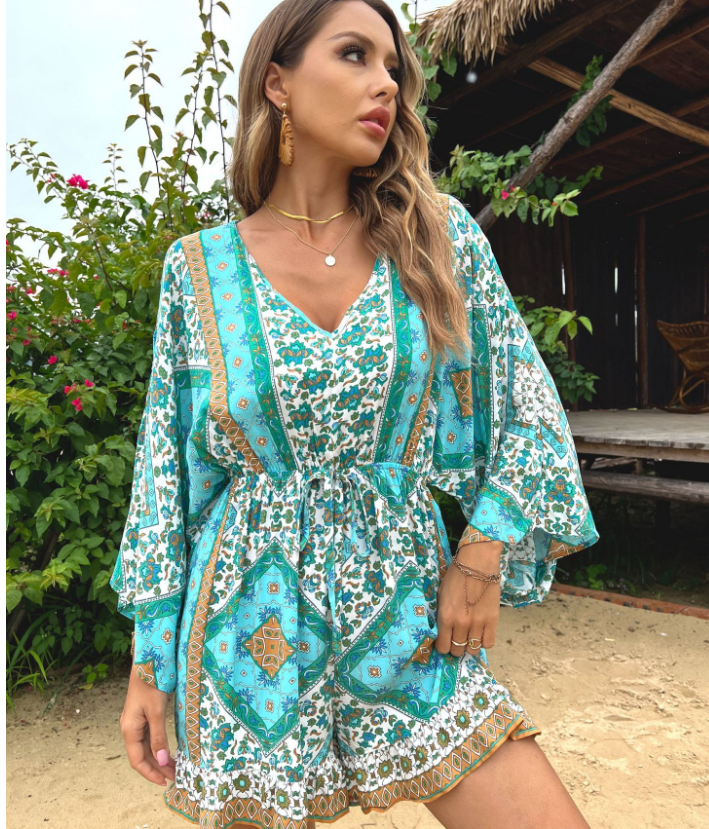 Printed Orlando Tassel Dress