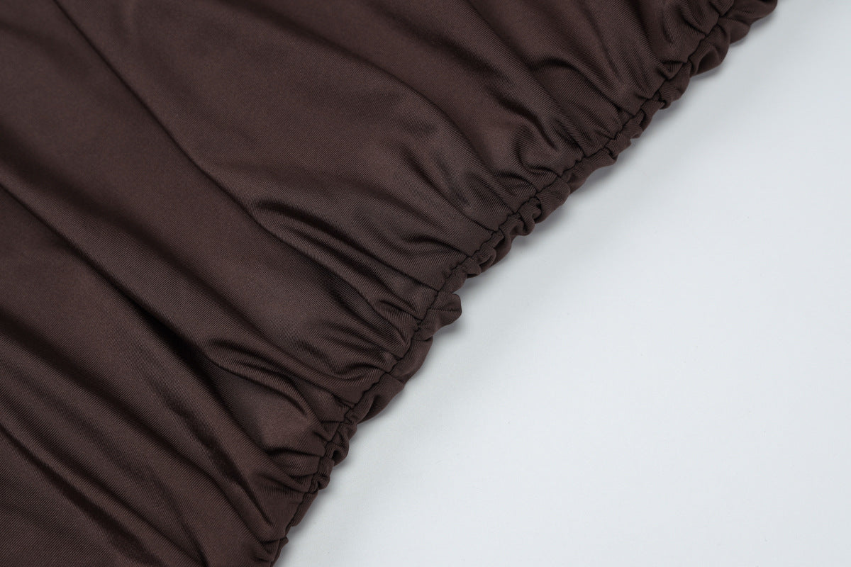 Mini Gema Dress Brown