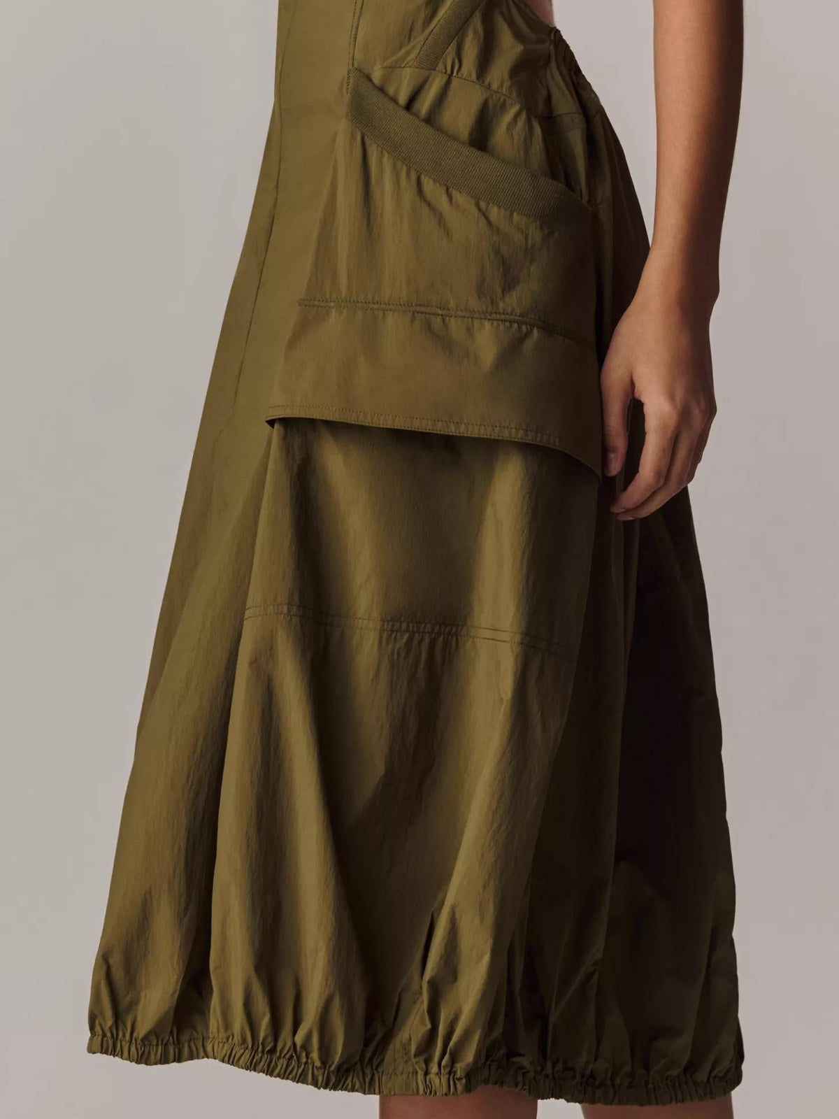 Practice Daily Fastpack Bubble Hem Midi Dress