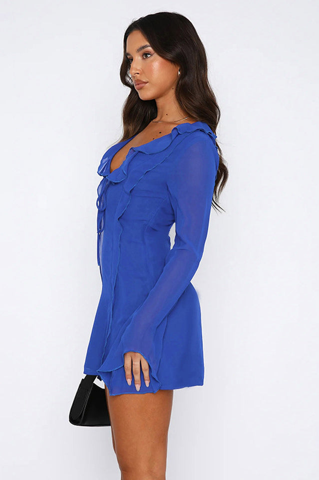 Sound Surround Mesh Mini Dress