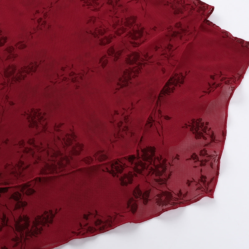 Mini Beverly Dress Maroon