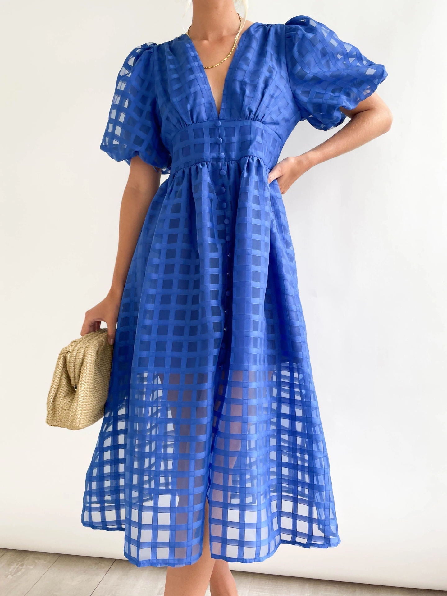 Midi Paradise Dress Blue