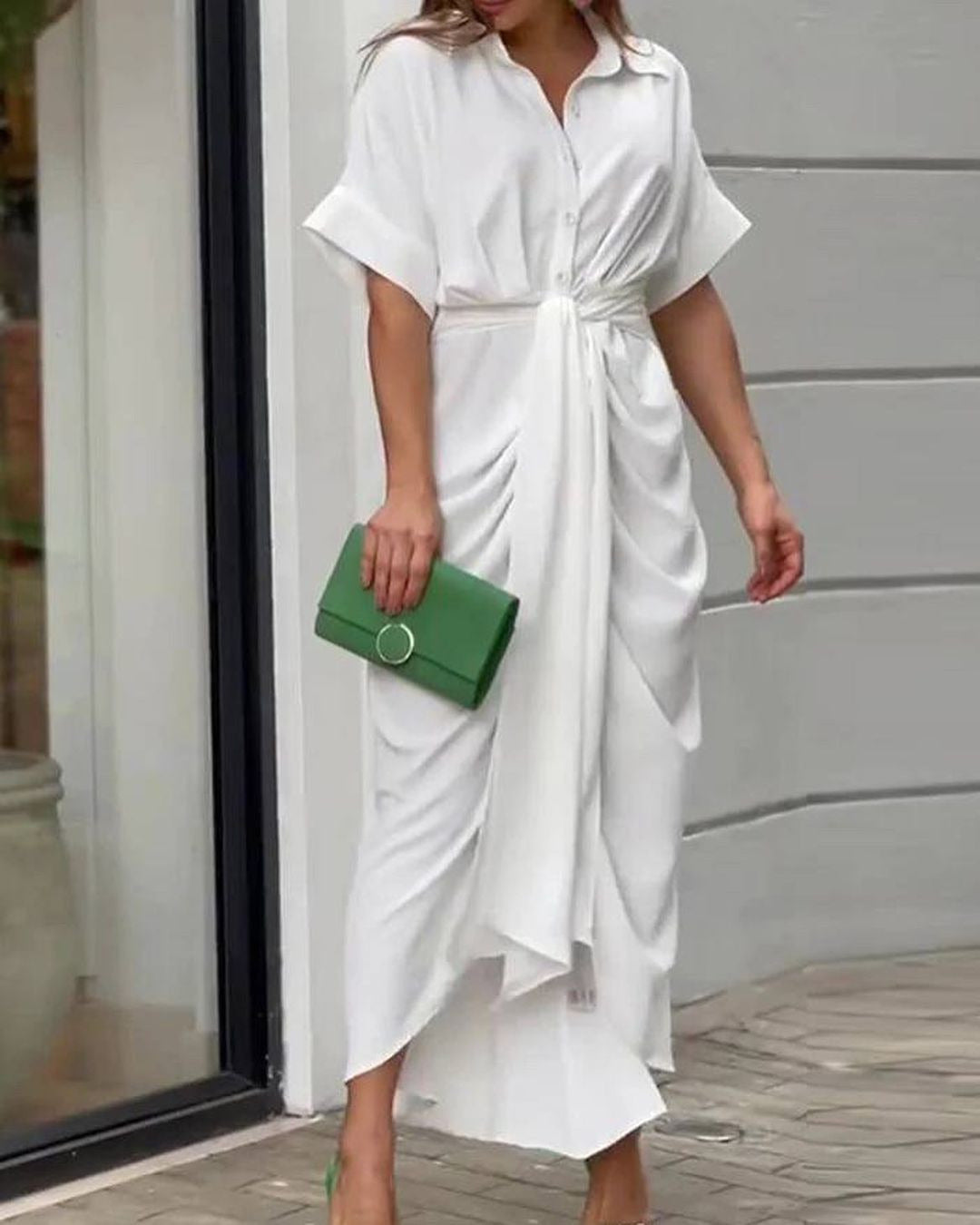 Babe Summer Midi Dress White