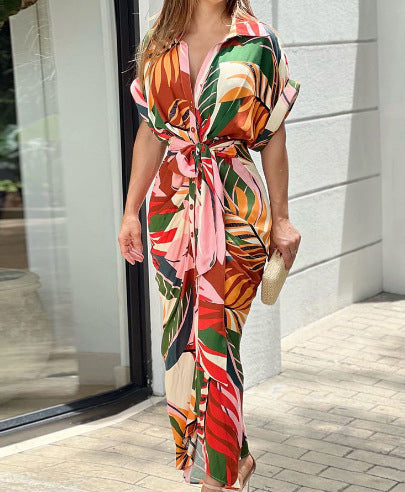 Babe Summer Midi Dress Orange