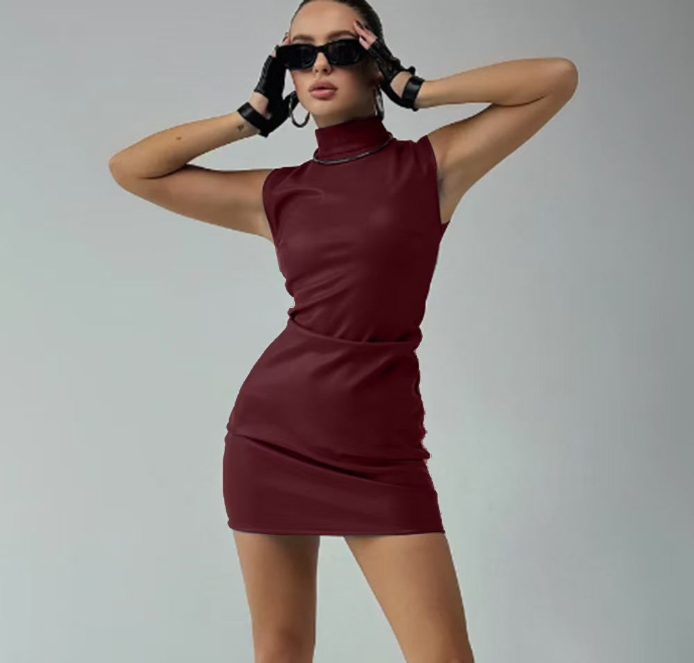 Mini Bilbury Dress Maroon