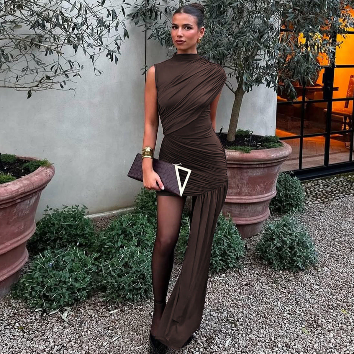 Mini Gema Dress Brown