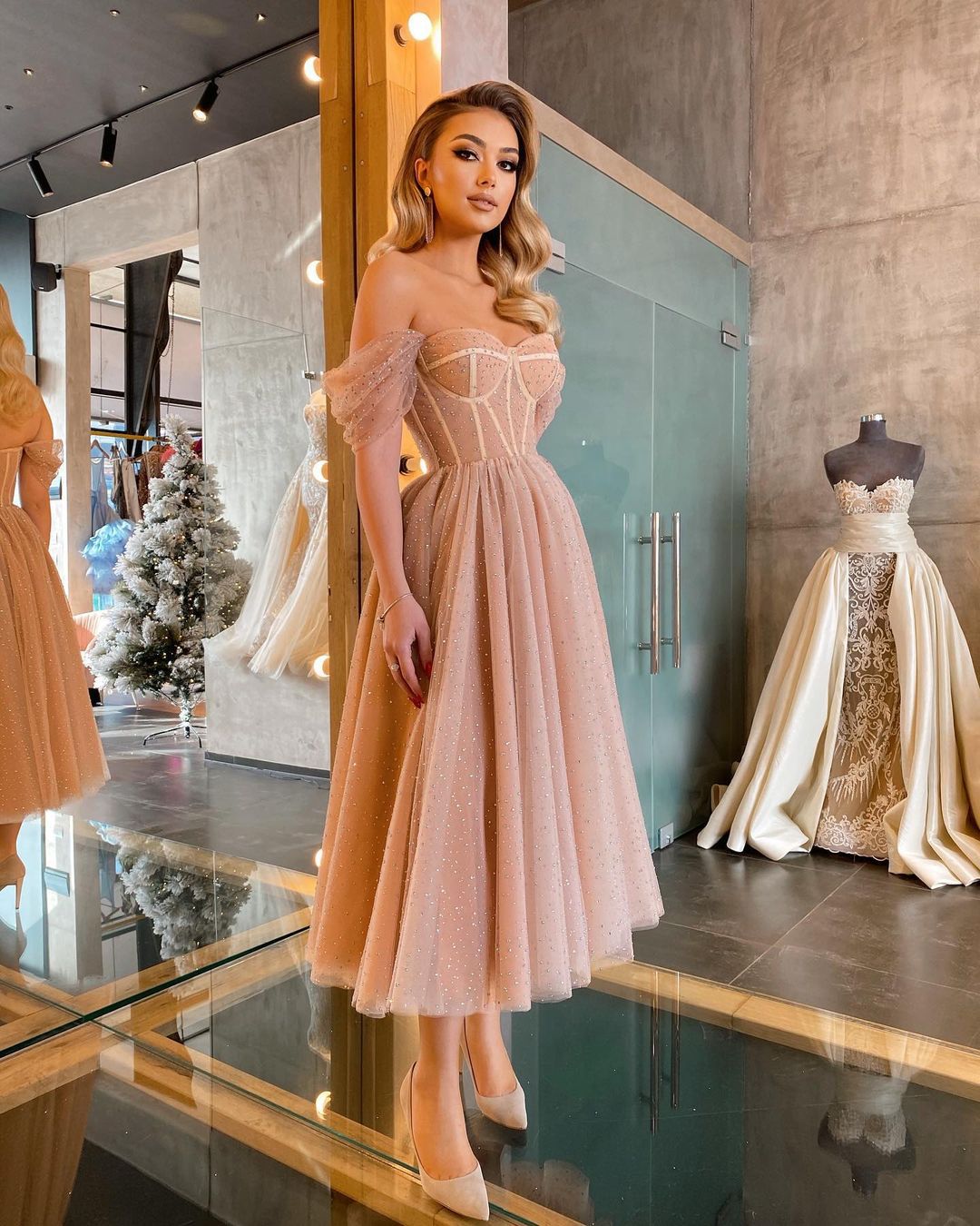 Kissnovaa - New Short Prom Dresses With Boat Neck Celebrity Dresses