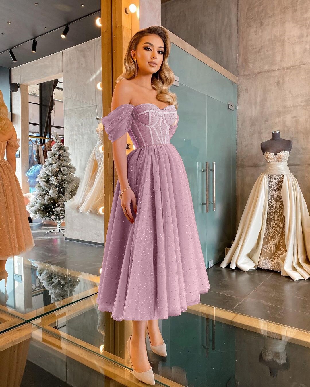 Kissnovaa - New Short Prom Dresses With Boat Neck Celebrity Dresses