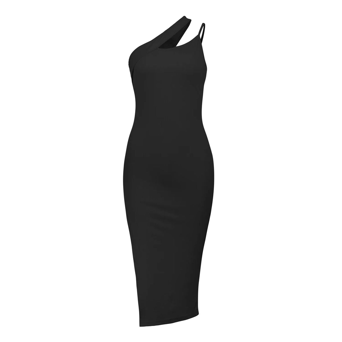 New Slit Oblique Slimming Sophisticated Casual Y2K Midi Dresses