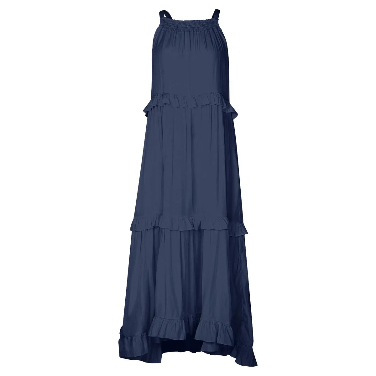 Floorlength New Round Loose Irregular LOOSE Midi Dresses