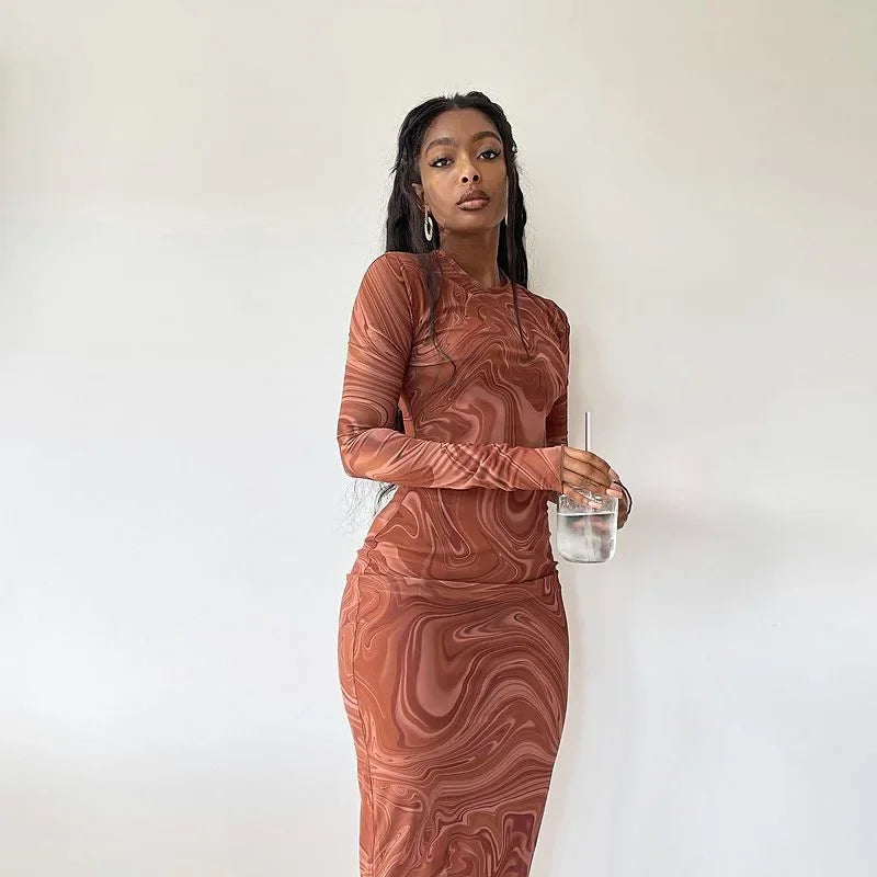 Satin Autumn Winter Refined Birthday Club Fit Midi Dresses