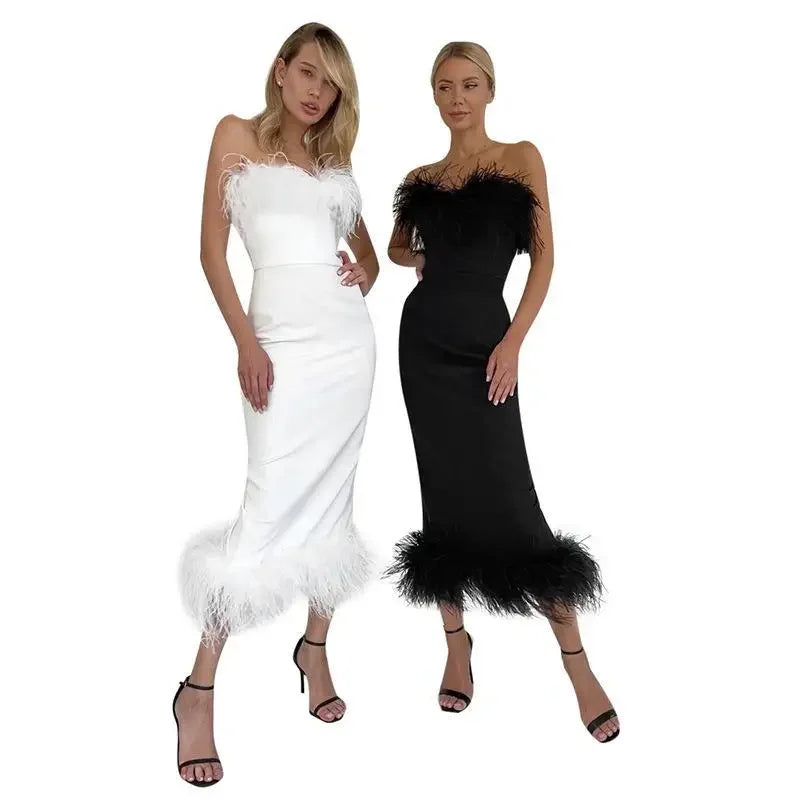 Pencil Off Shoulder Sophisticated Birthday Club Midi Dresses