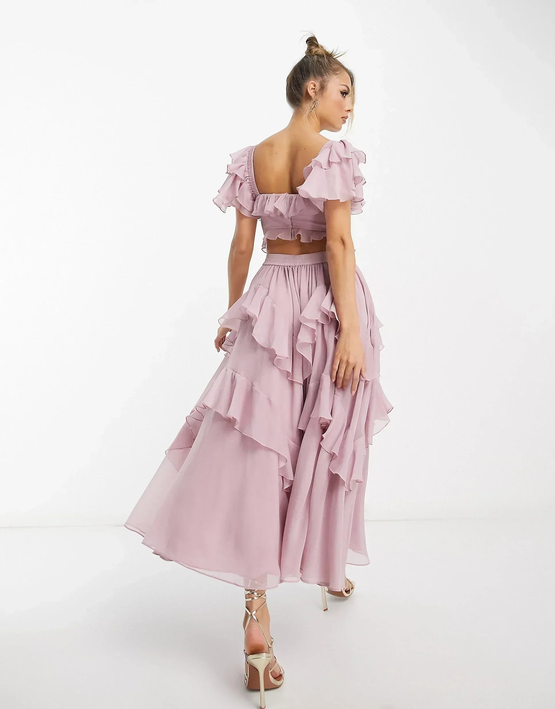 Ruffle Freyna Midi Dress