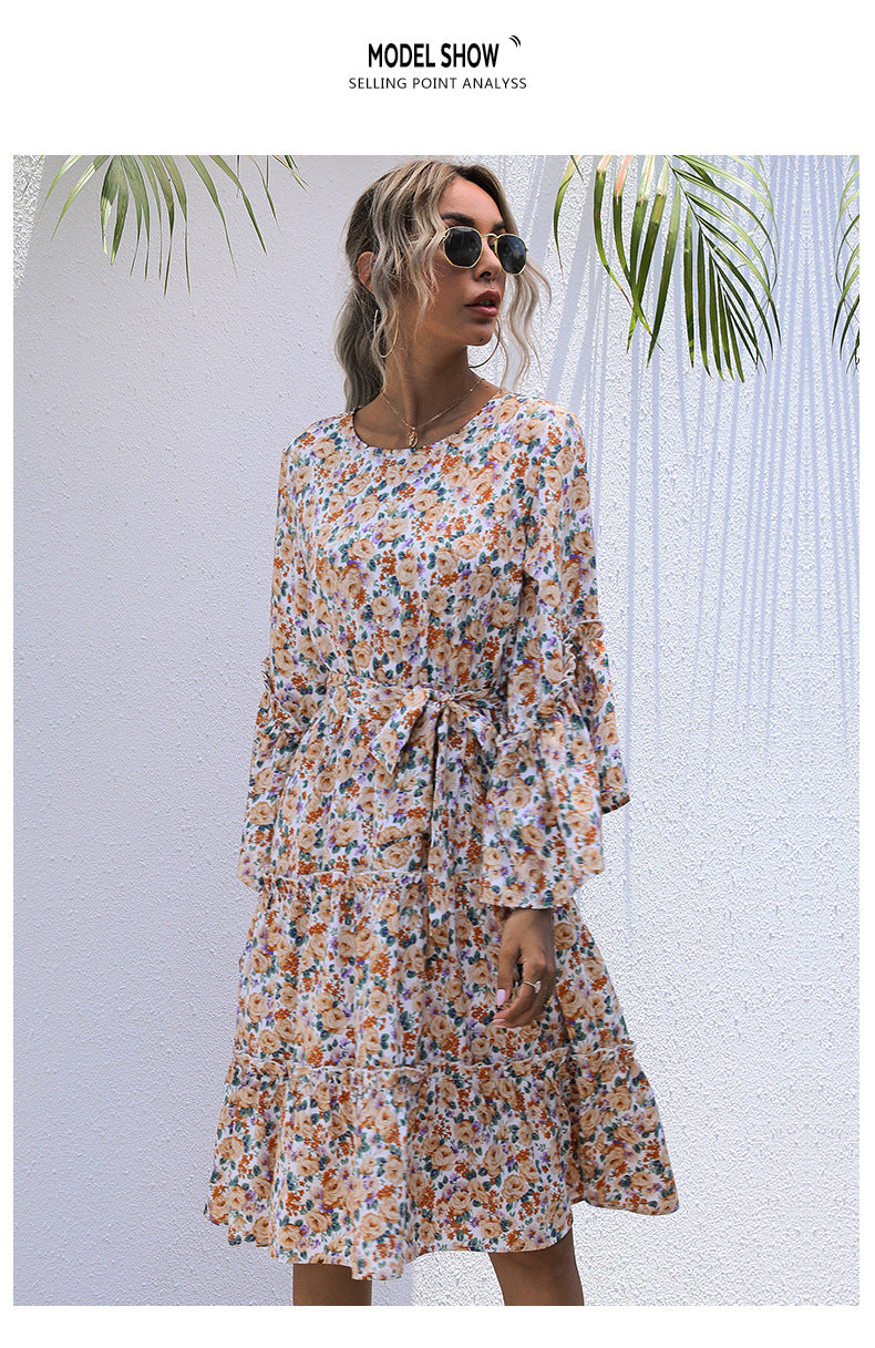 Hopyard Flower Smocked Babydoll Dress FINAL