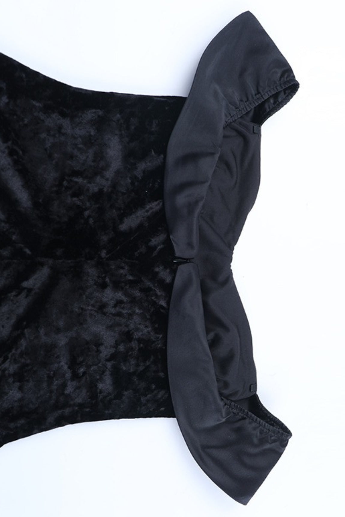 Attractive Off Shoulder Backless Velvet Bodycon Mini Dress