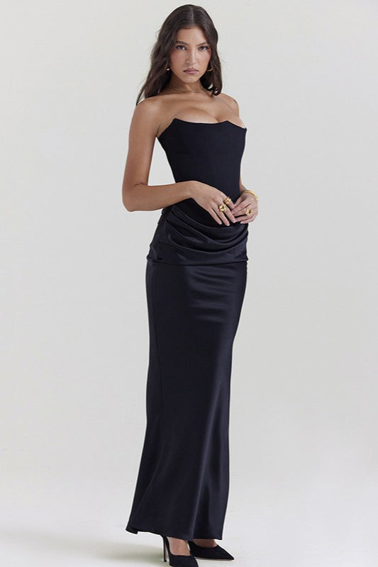 Backless Edition Cinched Waist Maxi Dress