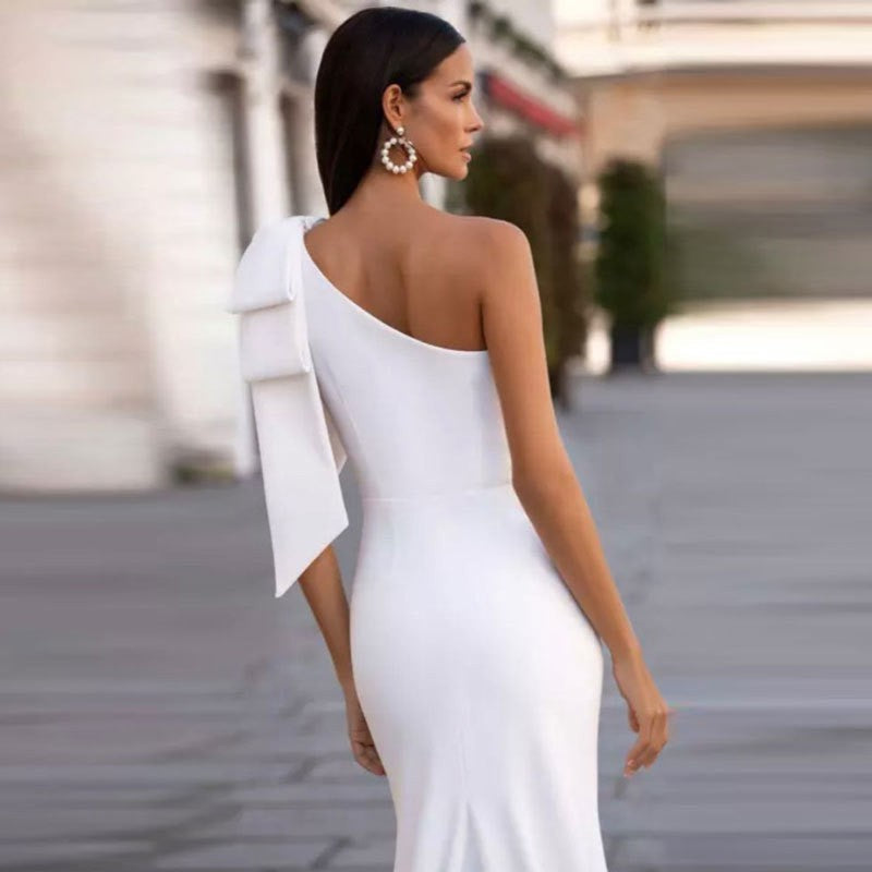 Rocío Premium Fashion Fishtail Wedding Dress Slimming Shouldered Statement Occasion Edit