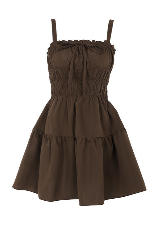 Smocked Savannah TieRed Mini Dress