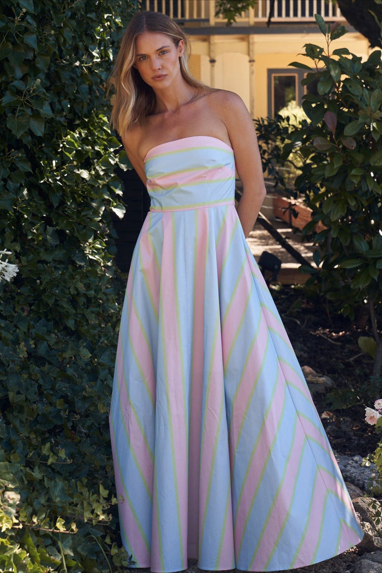 Chic Striped A Line Vacation Dress