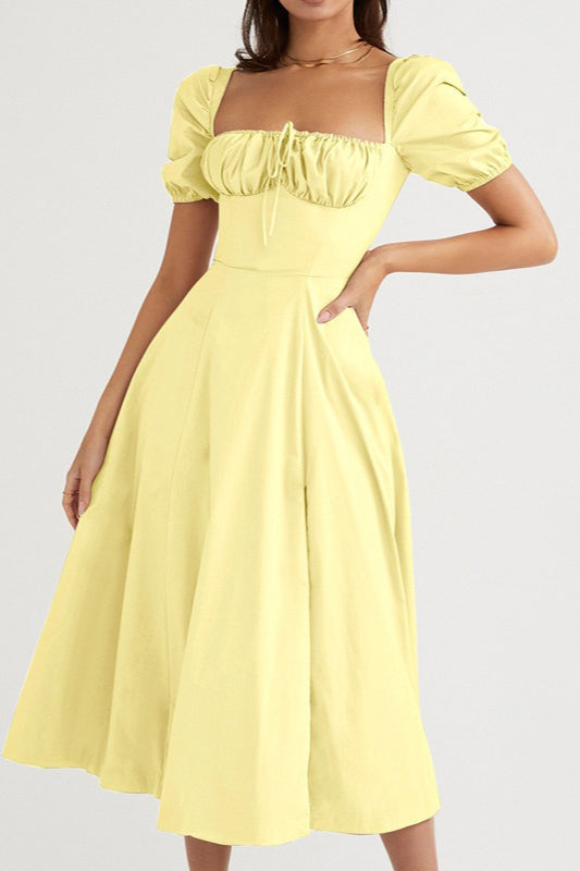 Tie Strap Edition Split Hem Maxi Dress