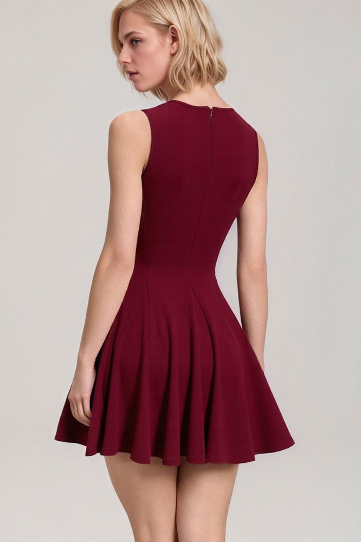 Corset Ruched Bow Detail Sleeveless Mini Dress